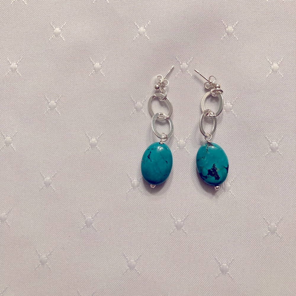 New Sterling and turquoise earrings